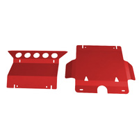 Bash Plate Front Sump Guard Red 3mm Vigo Fit For Toyota Hilux 2005-2015 KUN16 26 N70 SR SR5