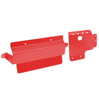 2pcs Bash Plate Fit For Toyota Landcruiser VDJ 76 78 79 V8 4mm RED Sump Guard