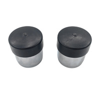 2 x 45mm Trailer Bearing Buddy Protectors Bearing Buddies Stainless Steel With Cap