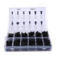 Plastic Car Door Trim Clips Bumper Rivets Screws Panel Push Fastener Kit 240pcs