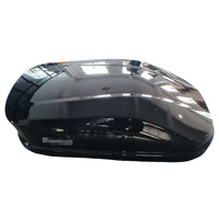 360L Glossy Black Roof Box With Key Lock Fit For Rhino Rack Masterfit Roof Top Box