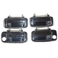 4 Pcs Front + Rear Outer Door Handle Chrome Fit For Toyota Landcruiser 80 Series 1990-1998