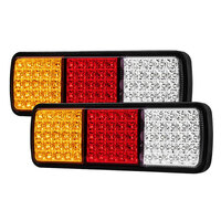 2 x Waterproof Trailer Rear Tail Light 75LED Caravan Boat Truck Indicator 12V ADR