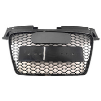 Front Bumper Grille Gloss Black Honeycomb RS-TT Style Fit For Audi TT 8J 2006-2014