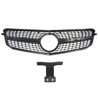 Diamond Style Front Grille Grill Fit For Mercedes-Benz C-Class W204 C180 C200 C300 2008-2014