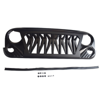 Black ABS Gladiator 2nd Gen Grille Fit For Jeep Wrangler JK JKU 2007-2018