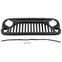 Black Front Grille Fit For Jeep Wrangler JK Unlimited 2007-2018