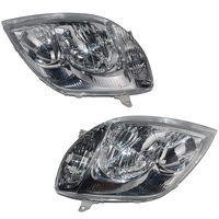  Pair Head Light Lamp Fit For Toyota Corolla ZZE122 Sedan Wagon 2001-2007