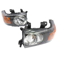 Pair LED Head Lights Fit For Toyota Landcruiser VDJ70 VDJ76 VDJ78 VDJ79  Series 2007-ON