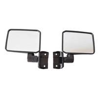 Door Mirror Black LH+RH Fit For Toyota Landcruiser 70 75 78 Series Ute Pair