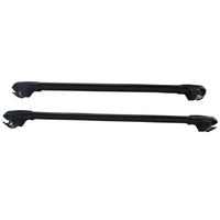 BLACK Lockable Adjustment Roof Racks Cross Bars Fit For Subaru Forester 08-On 260KG