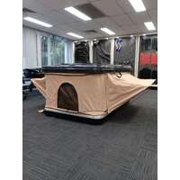 Beige Hard Shell Pop Up Roof Top Tent Waterproof 50mm Mattress