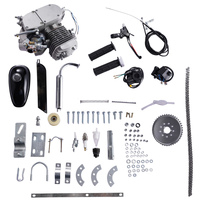 2-Stroke 80CC Motor Engine Motorised Kit Push Bike Motorized Bicycle Upgrade Set