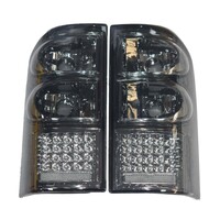 Pair Black LED Rear Tail Light Fit For Nissan Patrol GU Y61 12/1997-2004