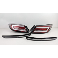 Intec Clear Red LED Dynamic Tail lights Fit For Toyota 86 GR86 For Subaru BRZ 2022-2023