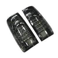 Tail Light Rear Lamp Fit Toyota Landcruiser 80 Series Smoke Black LED Pair LH+RH