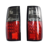  Pair LED Tail Lights Smoke + Red Fit For Toyota Land Cruiser 80 Series 1990-1997