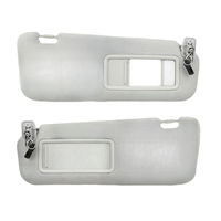 Pair Front Left + Right Hand Side Car Sunvisor Sun Visor Fit For Mazda CX-9 2010-2015 Gray